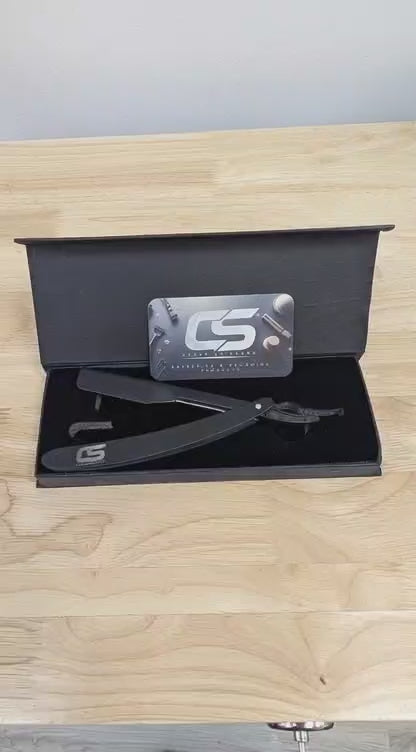 CesarScissors Precision Straight Razor (Matte Black)